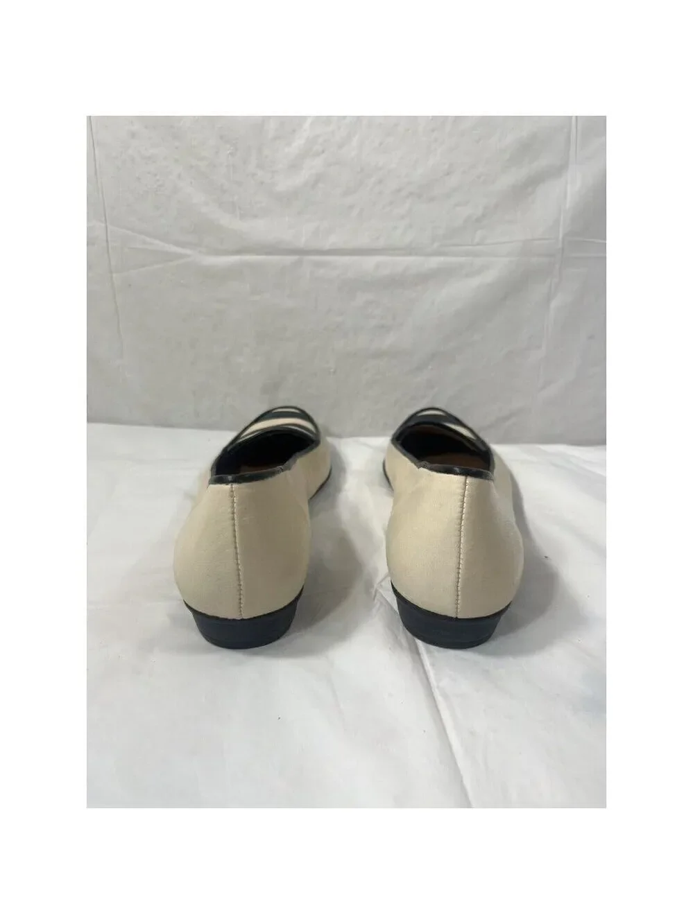 Naturalizer Women's Simone Loafer Flats Slip On Size 7 N Cream Black Striped